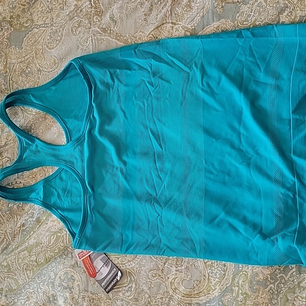 CHAMPION VAPOR TEAL RACERBACK TANK - Picture 6 of 9